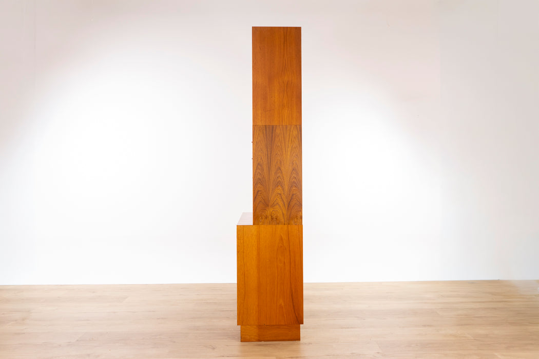 Danish Modern Teak Bookcase/Cabinet - (D1545)