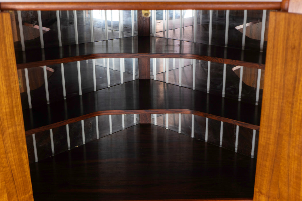 Danish Modern Teak Corner Cabinet - (327-078)