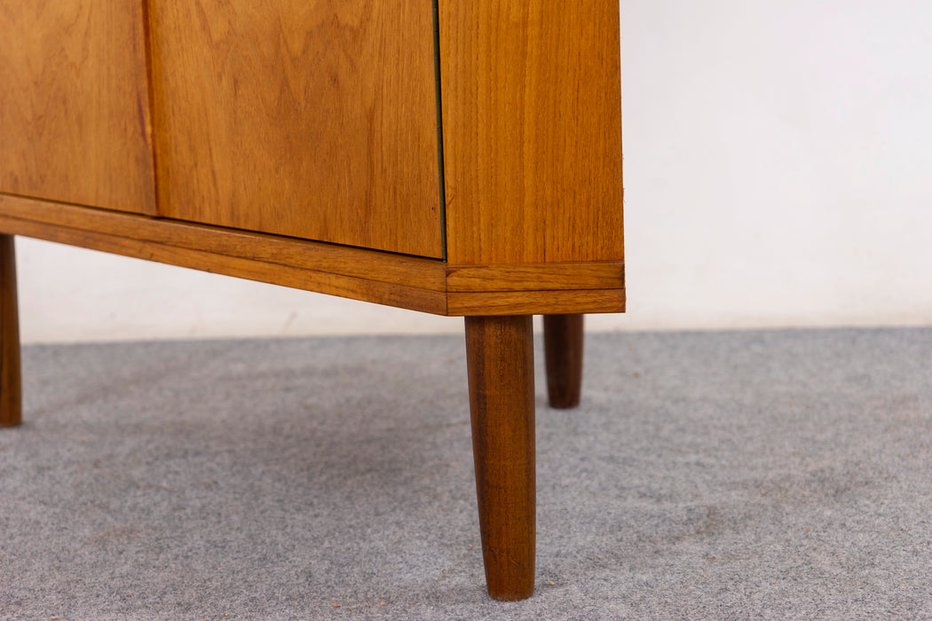 Danish Modern Teak and Glass Corner Cabinet - (D1455)