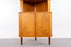 Danish Modern Teak and Glass Corner Cabinet - (D1455)