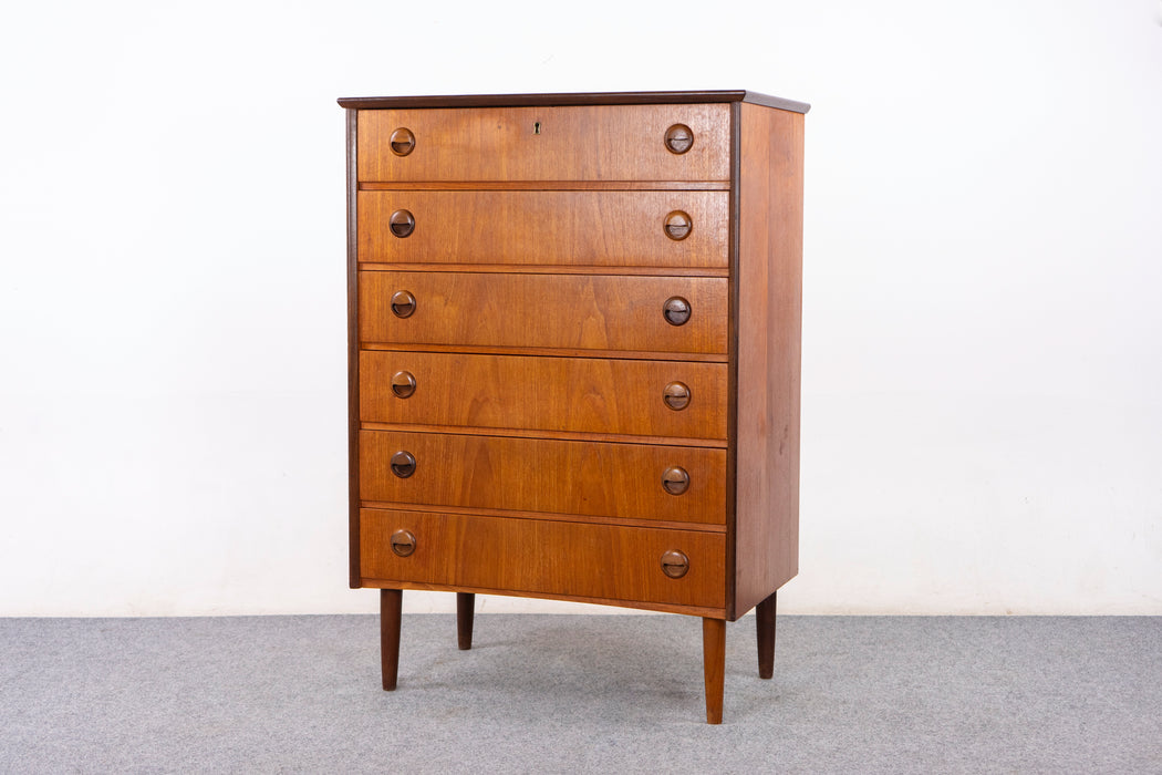 Danish Mid Century Teak Dresser - (327-041)