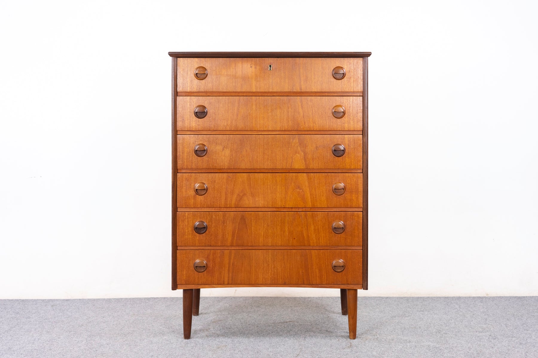 Danish Mid Century Teak Dresser - (327-041)