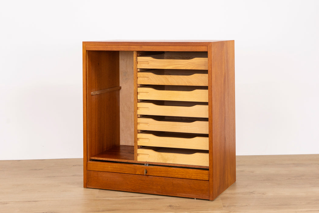 Danish Modern Teak File Cabinet - (327-104)