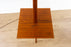 Mid-Century Modern Teak Floor Lamp with Side Table - (D1540)