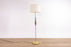 Mid-Century Modern Teak & Metal Floor Lamp - (D1616)