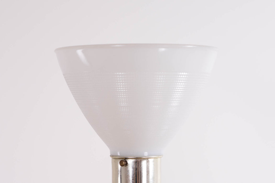 Mid-Century Modern Teak & Metal Floor Lamp - (D1616)