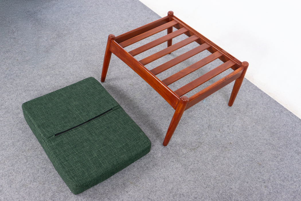 Danish Modern Teak Footstool - (D1393)