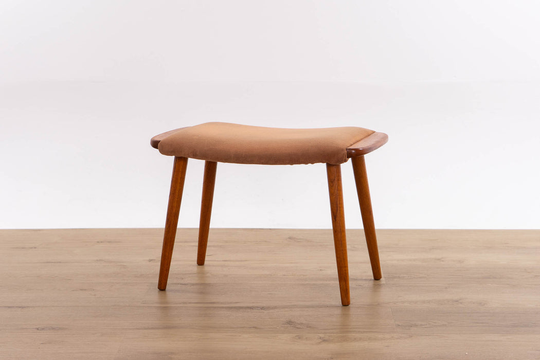 Danish Modern Teak Footstool - (D1628)