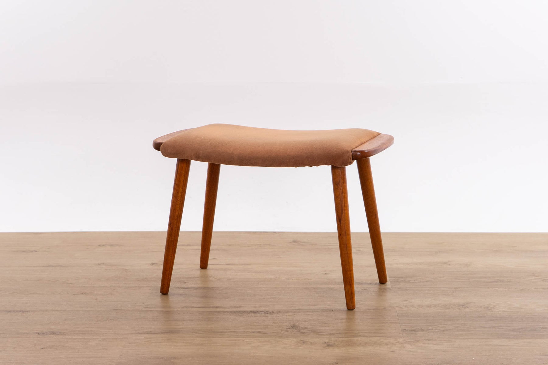 Danish Modern Teak Footstool - (D1628)