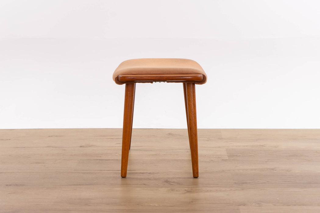 Danish Modern Teak Footstool - (D1628)