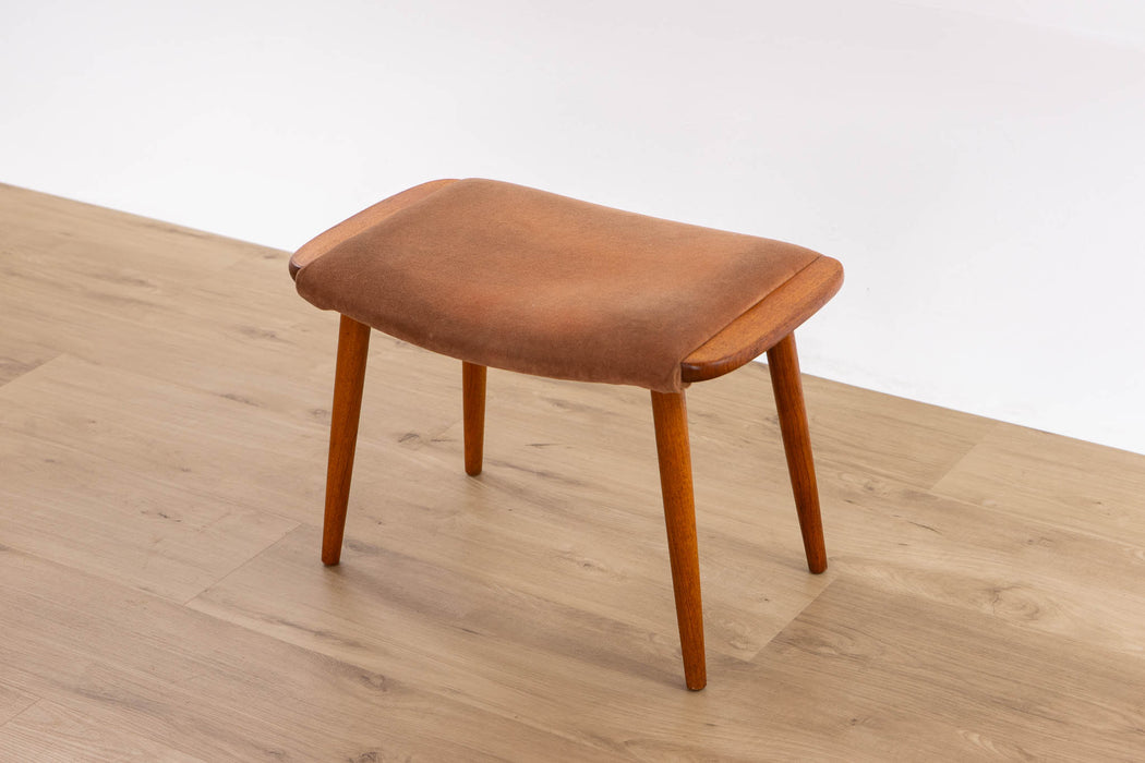 Danish Modern Teak Footstool - (D1628)