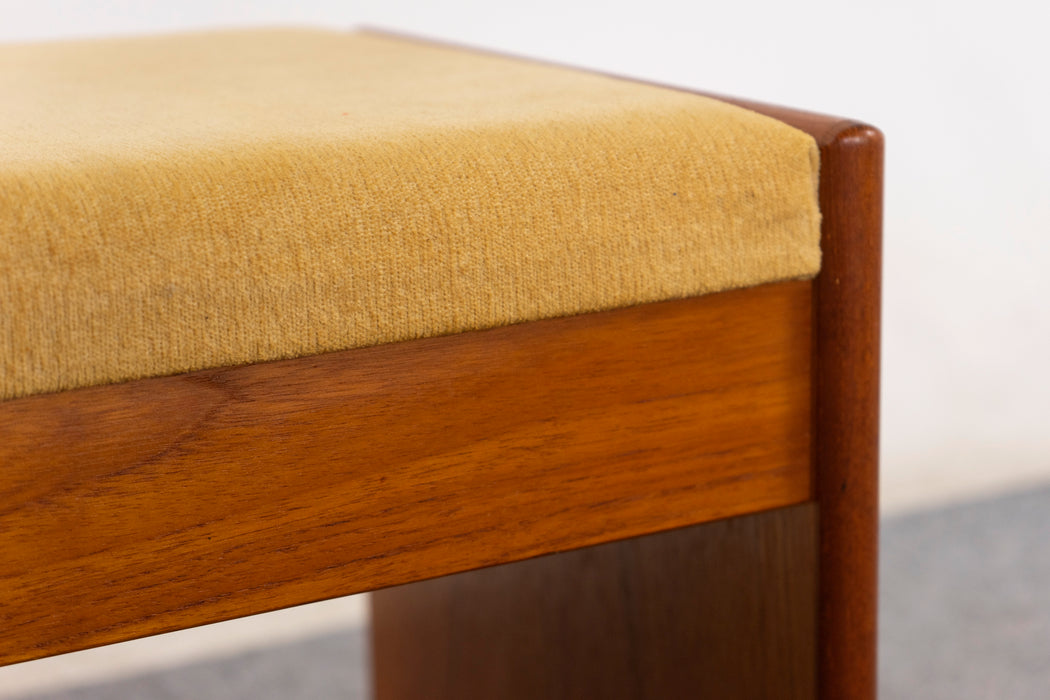 Danish Modern Teak Footstool by Vamdrup Stolefabrik - (D1453)
