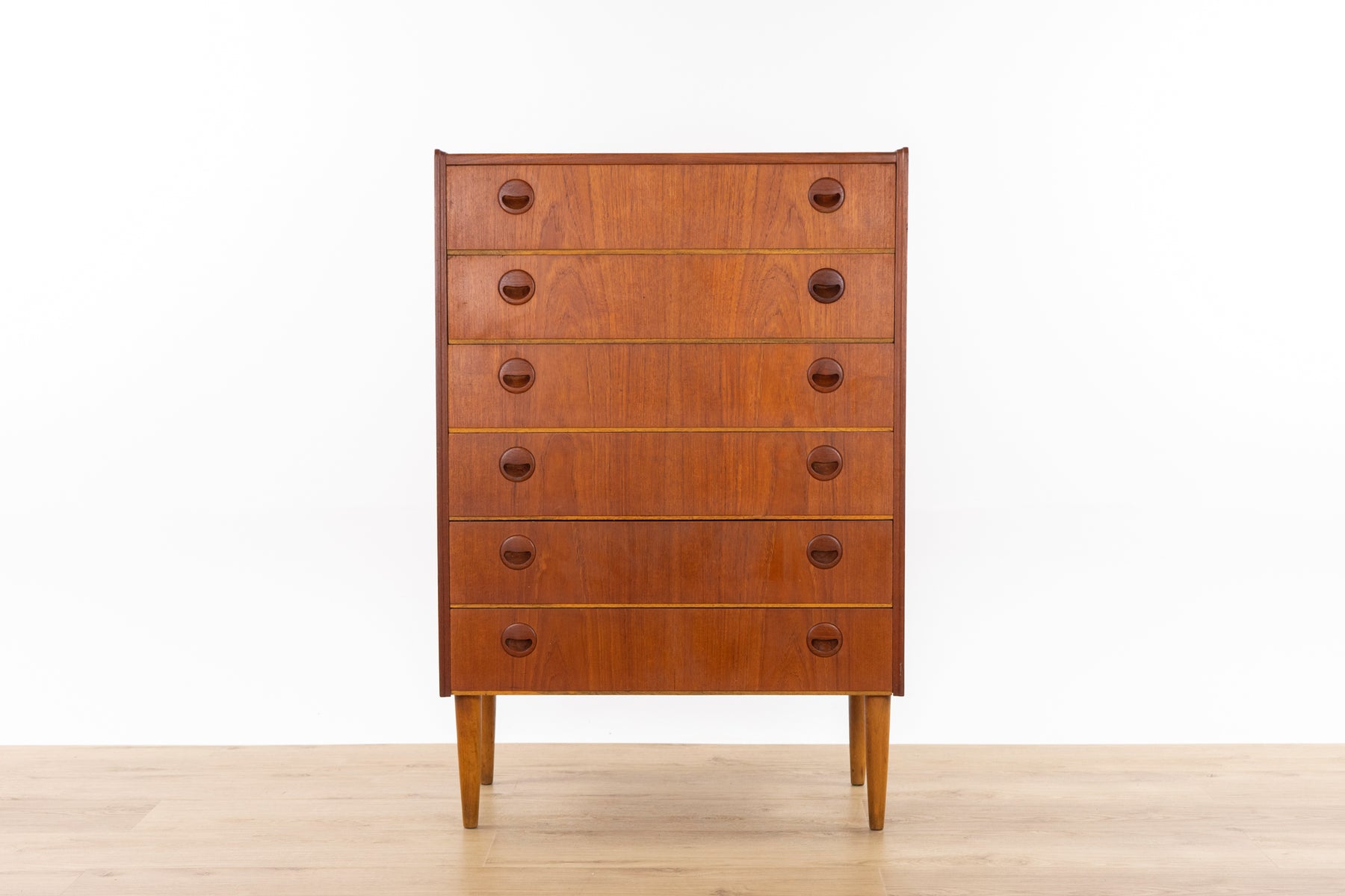 Danish Modern Teak Dresser - (327-005)