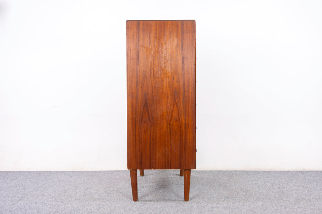 Danish Modern Teak Highboy Dresser  - (327-174)