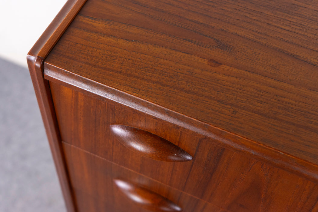 Danish Modern Teak Highboy Dresser  - (327-174)