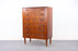 Danish Modern Teak Highboy Dresser  - (327-174)