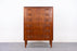 Danish Modern Teak Highboy Dresser  - (327-174)