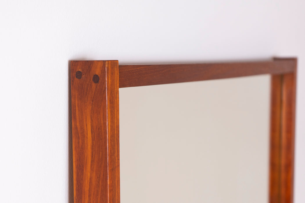 Danish Modern Teak Wall Mirror - (D1532)