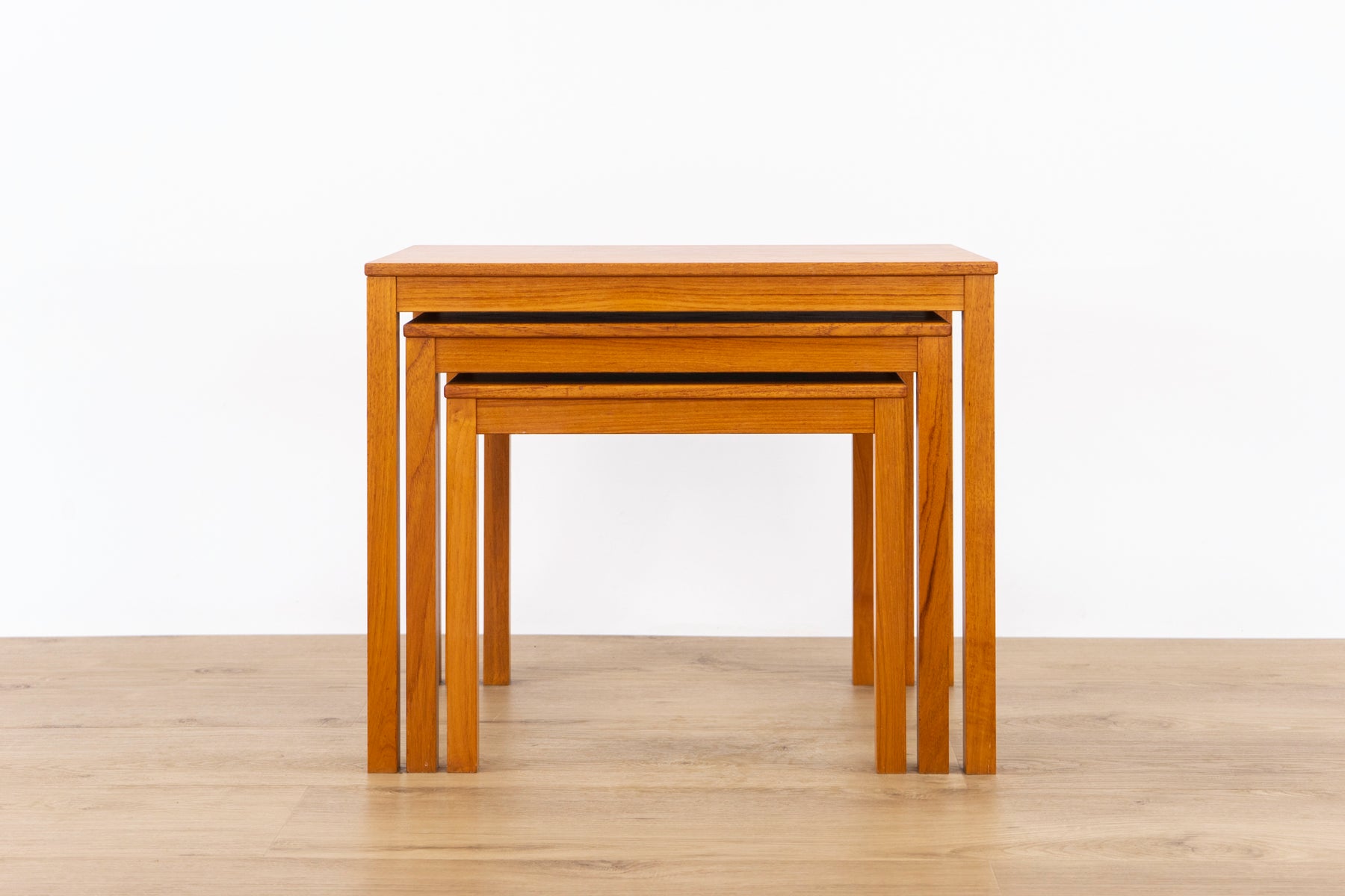 Danish Modern Teak Nesting Tables - (D1548)