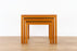 Danish Modern Teak Nesting Tables - (D1548)