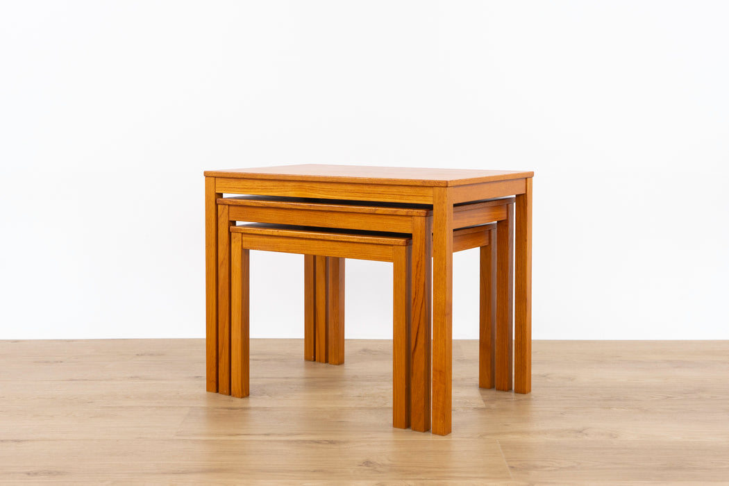Danish Modern Teak Nesting Tables - (D1548)