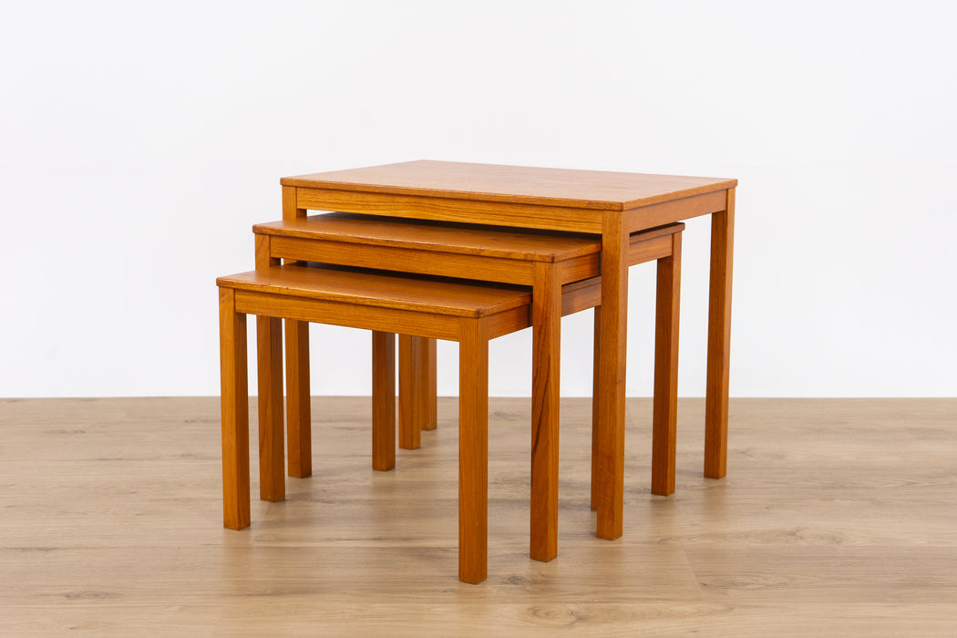 Danish Modern Teak Nesting Tables - (D1548)