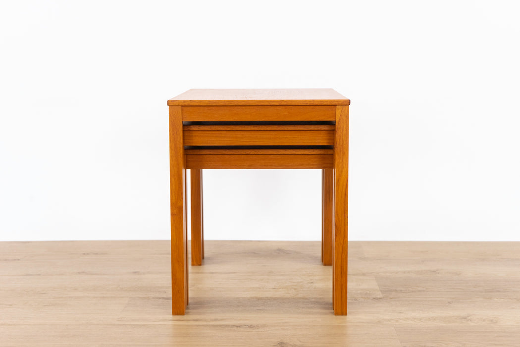 Danish Modern Teak Nesting Tables - (D1548)