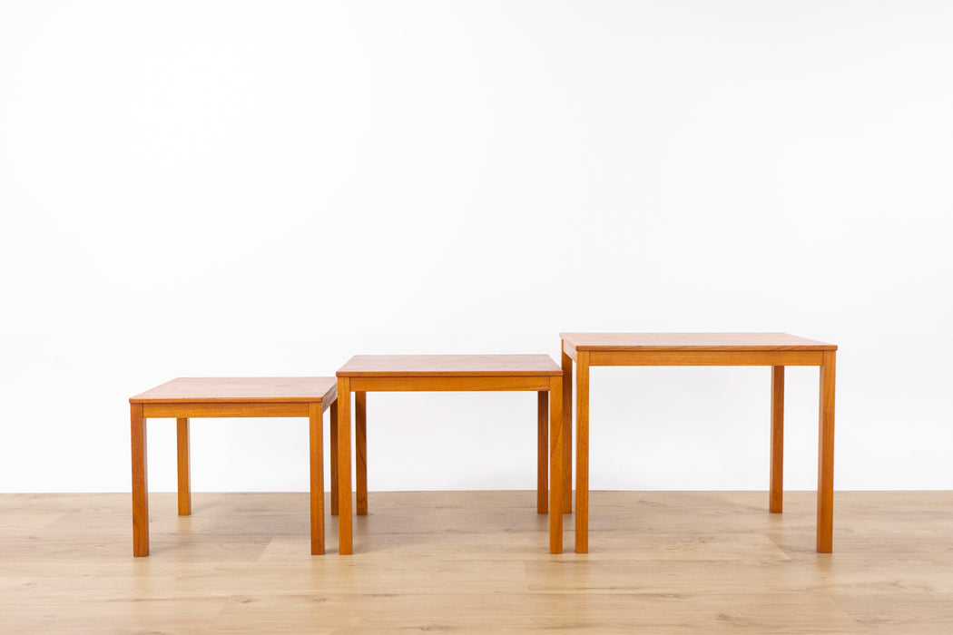 Danish Modern Teak Nesting Tables - (D1548)