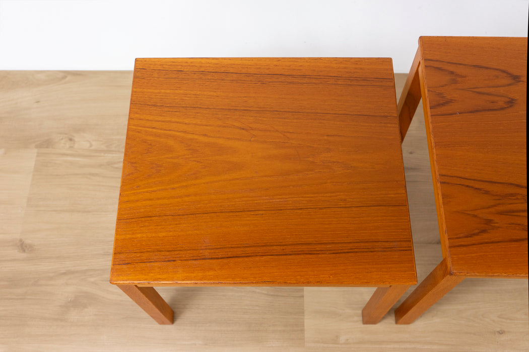 Danish Modern Teak Nesting Tables - (D1548)