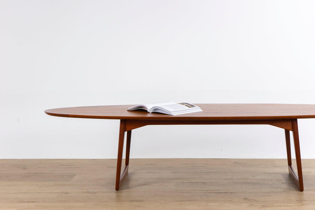 Danish Modern Teak Coffee Table - (D1589)