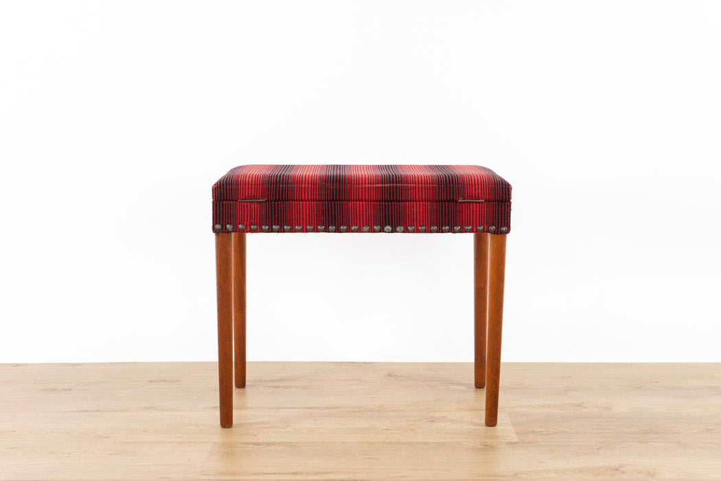 Mid-Century Modern Teak Piano Bench - (325-255)