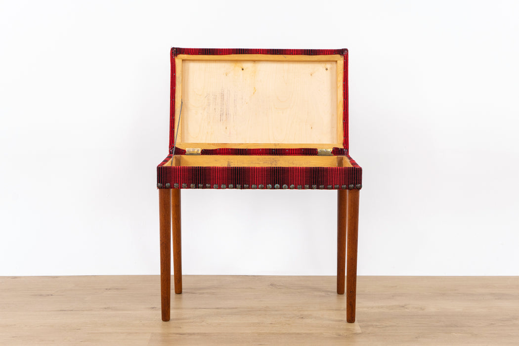 Mid-Century Modern Teak Piano Bench - (325-255)