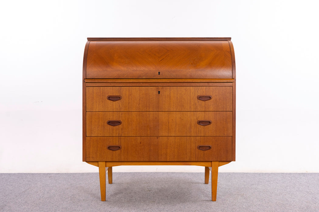 Swedish Mid-Century Teak Secretary Desk by Egon Østergaard - (326-027)