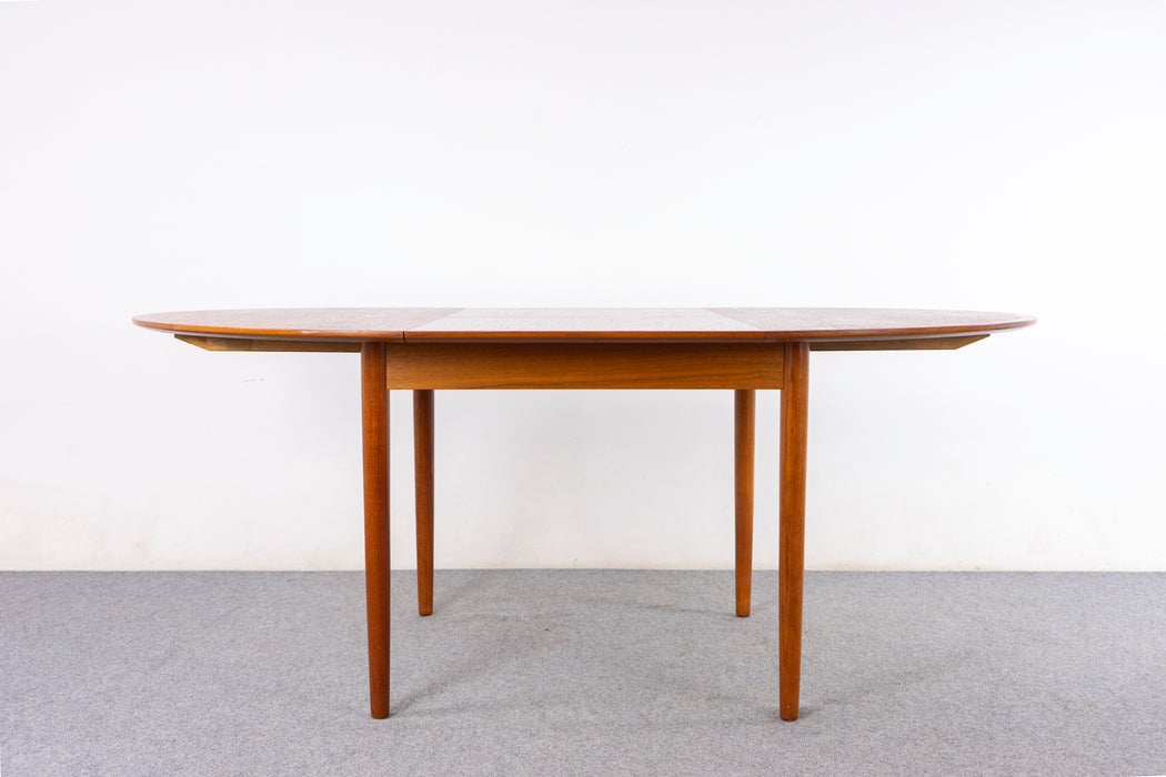 Danish Mid Century Teak Round Dining Table  - (D1500)