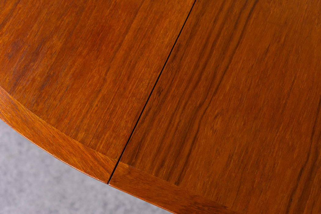 Danish Mid Century Teak Round Dining Table  - (D1500)