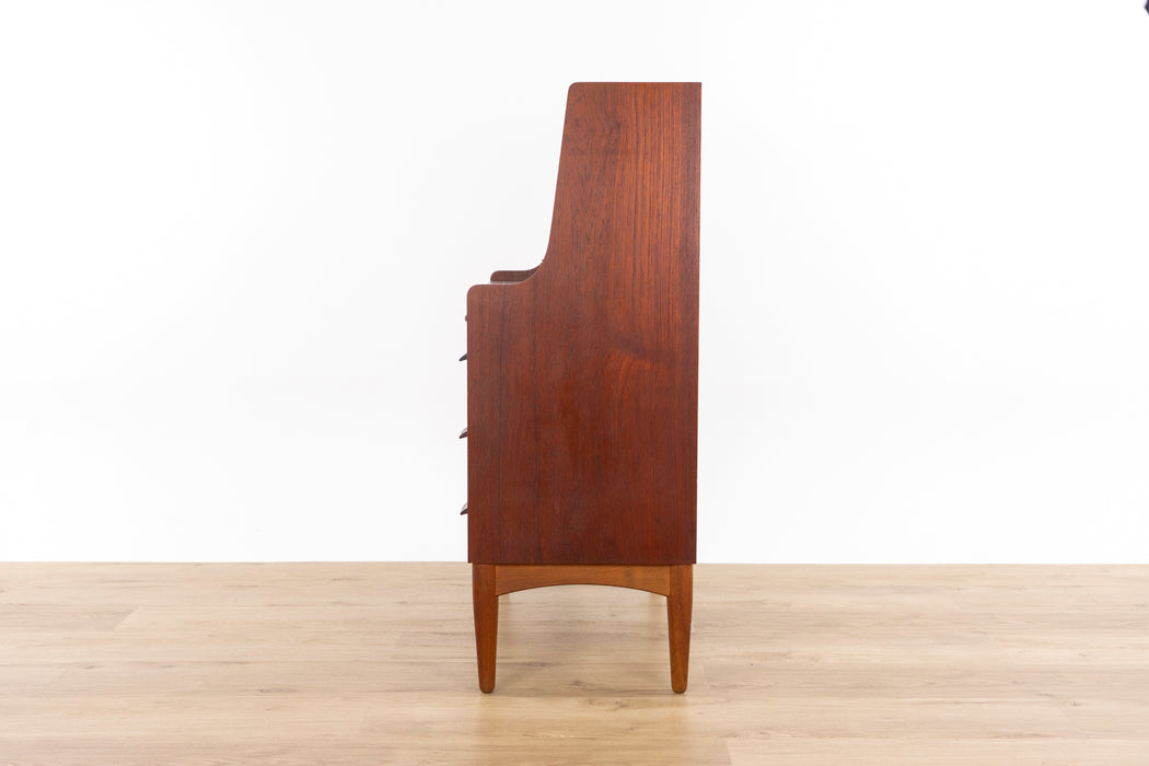 Danish Modern Teak Secretary Desk - (327-170)
