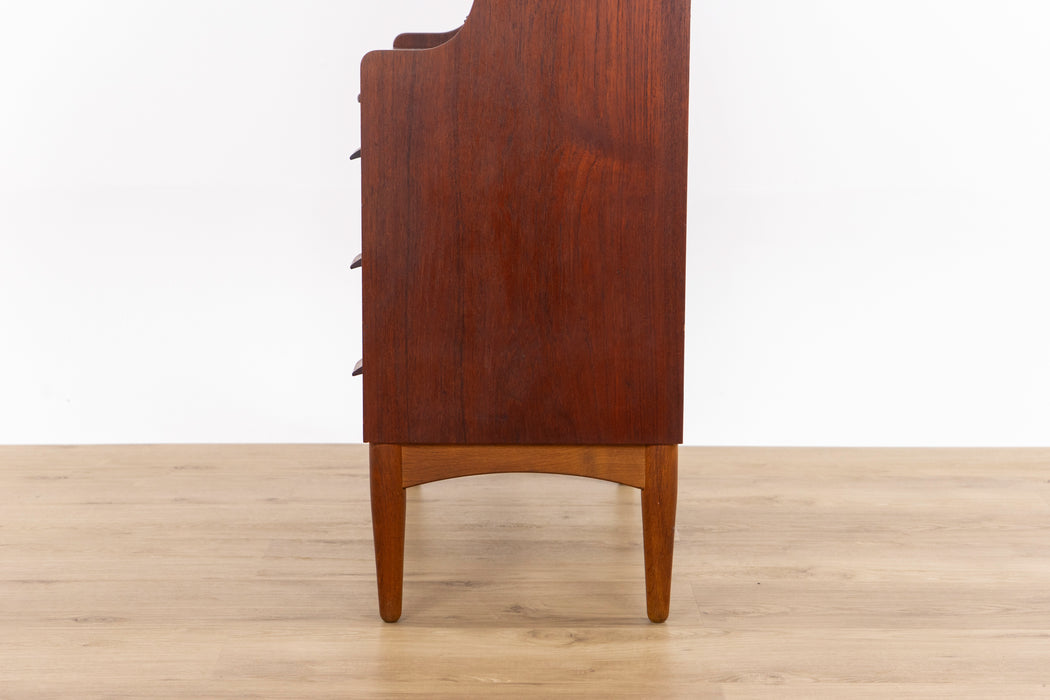 Danish Modern Teak Secretary Desk - (327-170)
