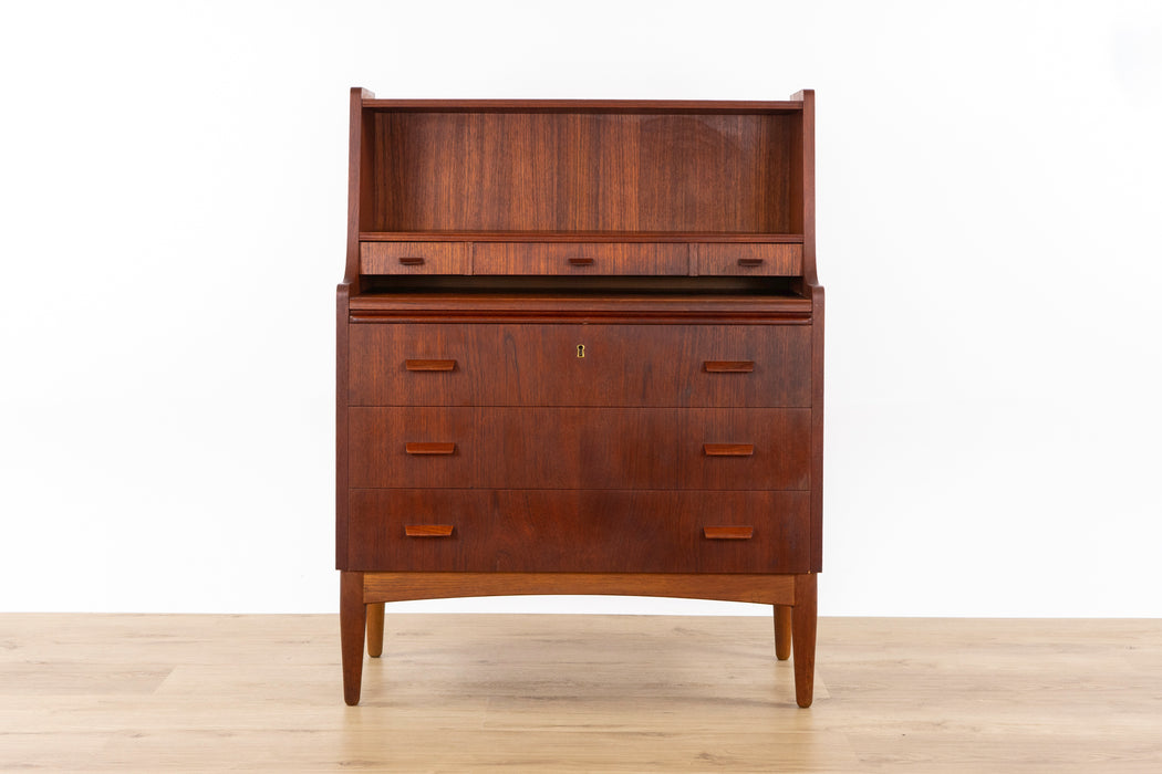 Danish Modern Teak Secretary Desk - (327-170)