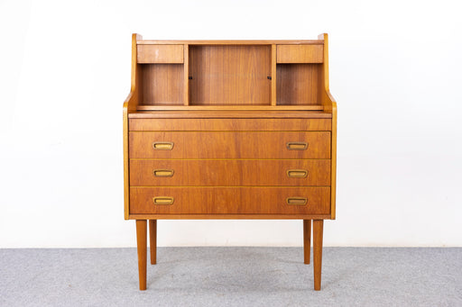 Danish Mid-Century Teak Secretary Desk - (327-128)