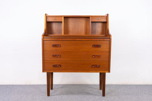Danish Mid-Century Teak Secretary Desk - (327-130)