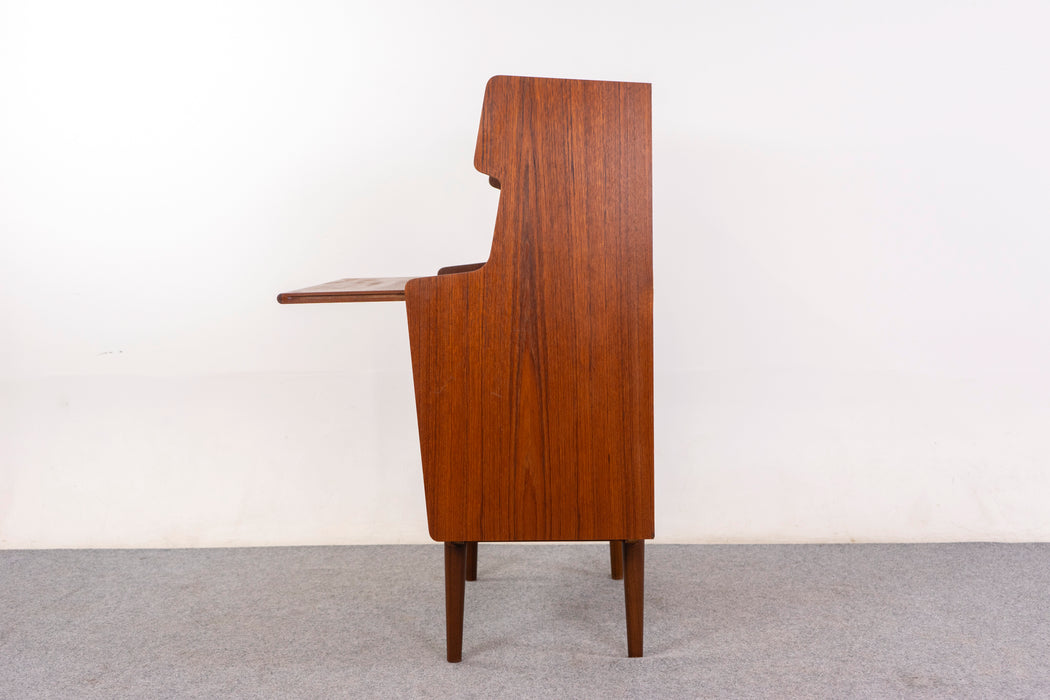 Danish Mid-Century Teak Secretary Desk - (D1462)