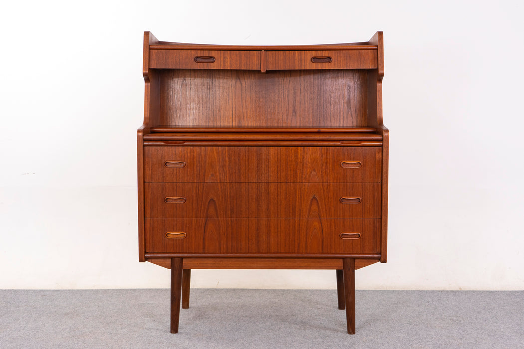 Danish Mid-Century Teak Secretary Desk - (D1462)