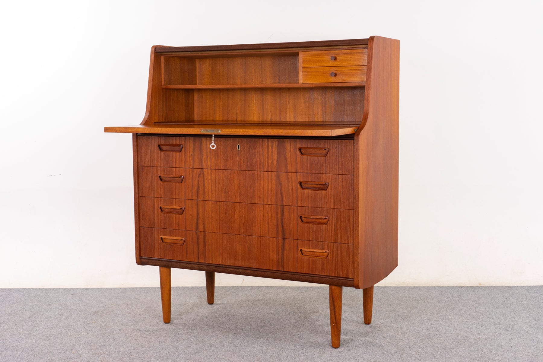Danish Teak Secretary Desk by Poul Jessen - (D1463)