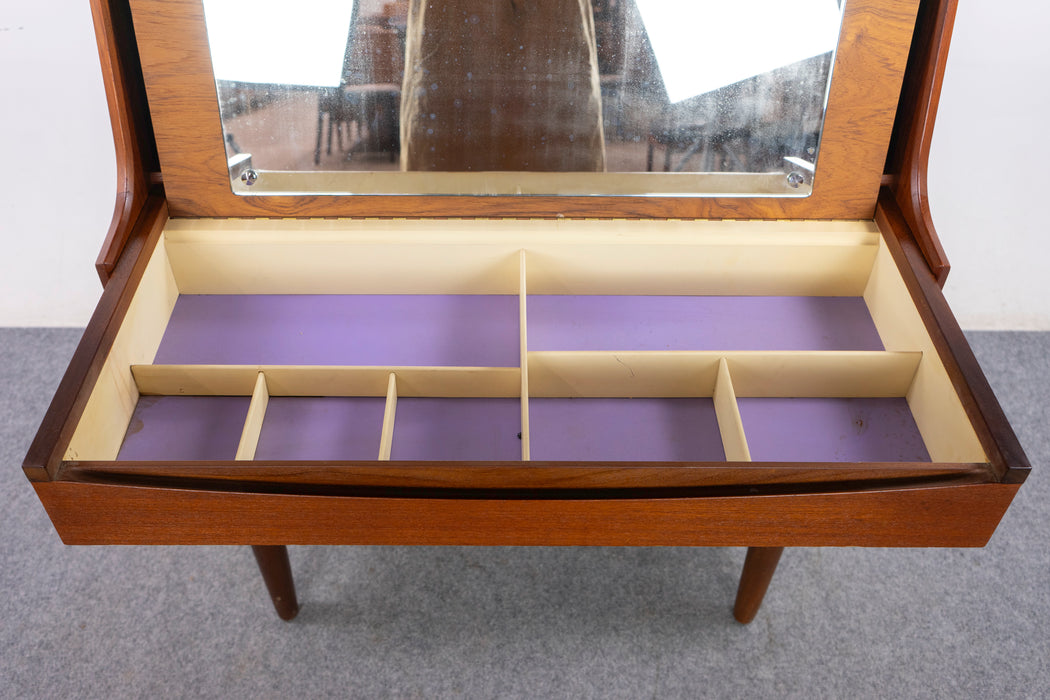 Danish Teak Secretary Desk/Vanity by Ølholm Møbelfabrik - (327-137)