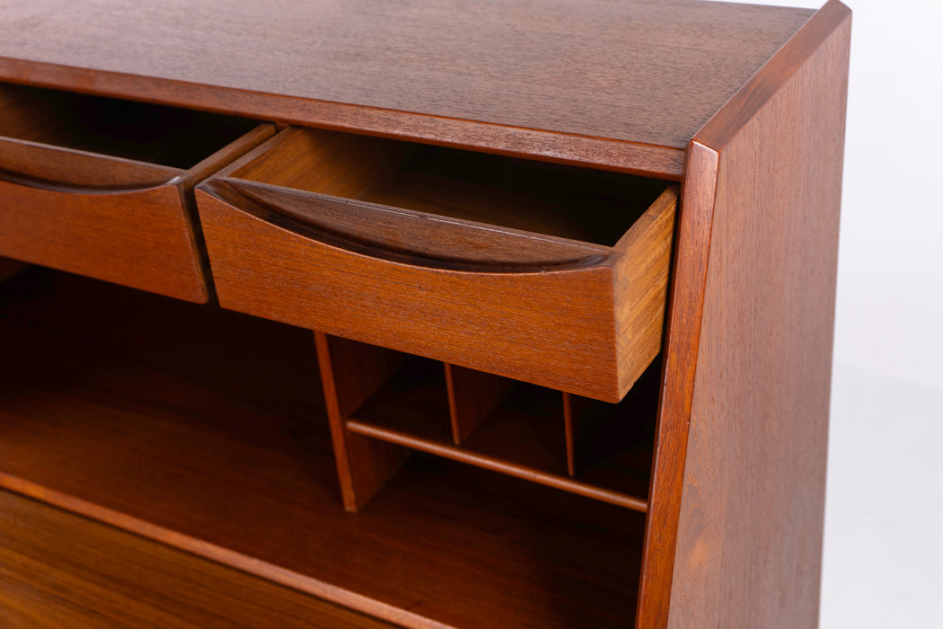 Danish Teak Secretary Desk/Vanity by Ølholm Møbelfabrik - (327-137)