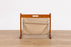 Mid Century Teak Magazine Holder - (D1608)