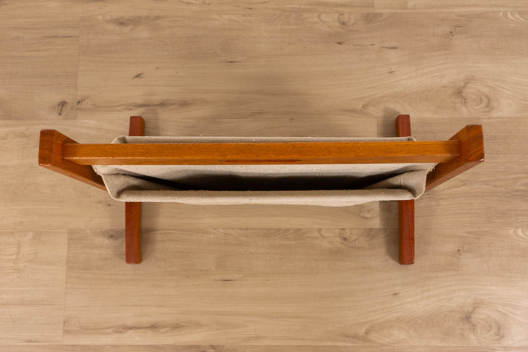 Mid Century Teak Magazine Holder - (D1608)