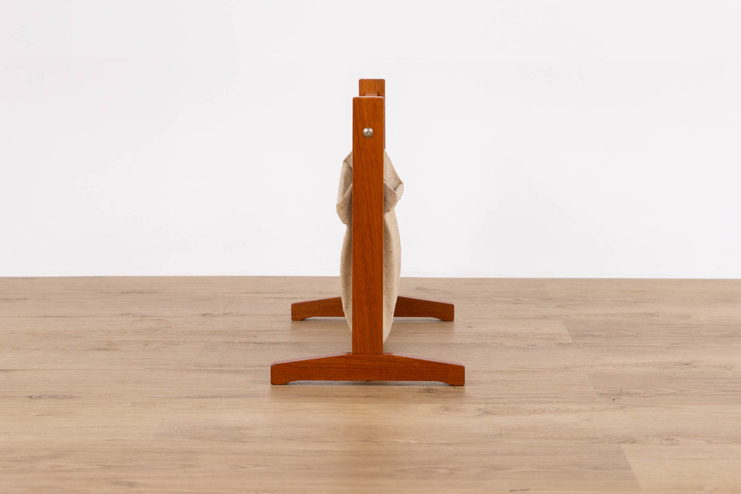 Mid Century Teak Magazine Holder - (D1608)