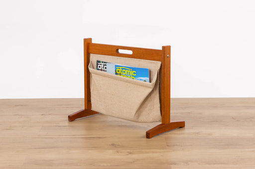 Mid Century Teak Magazine Holder - (D1608)