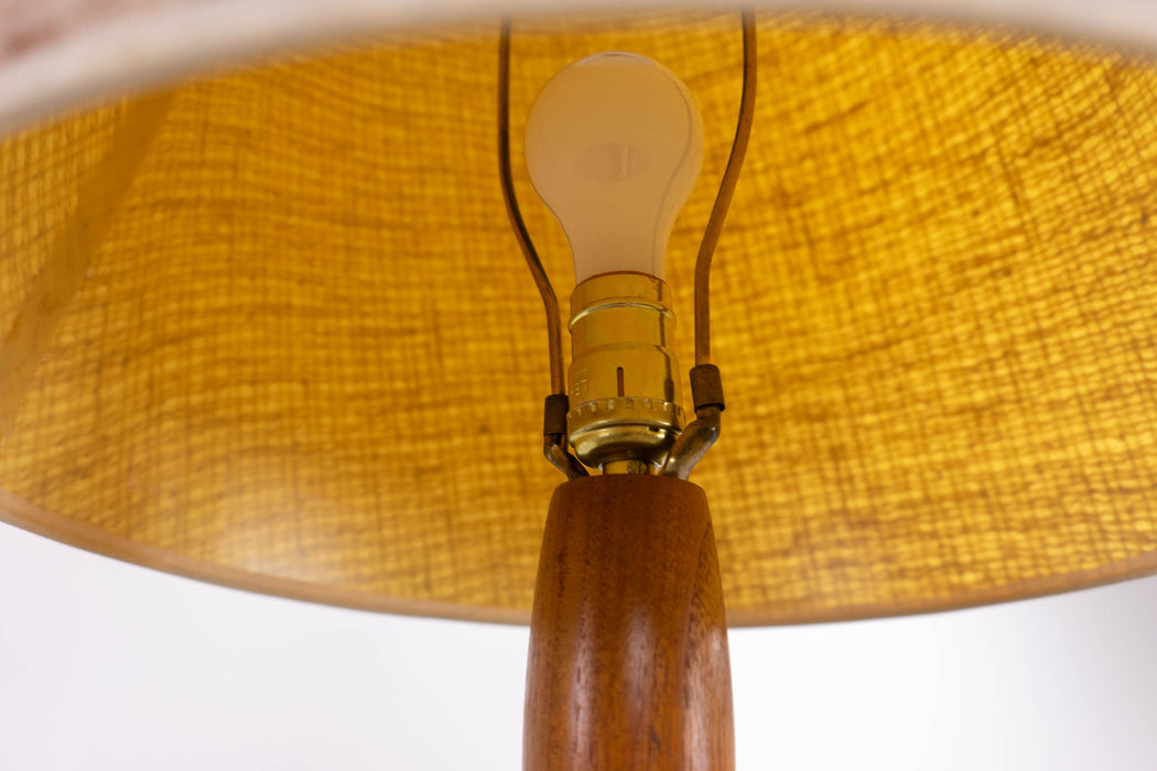 Mid-Century Modern Teak Table Lamp - (D1613)